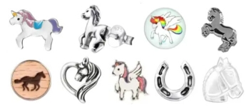 Einhorn Ohrstecker Pferde