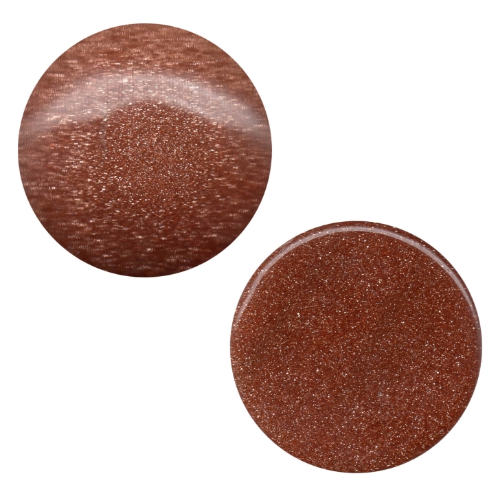 Brauner Sandstein Cabochon Klebstein 18mm
