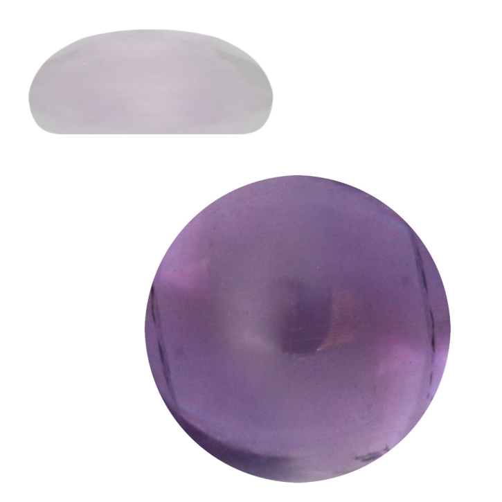 Cabochon Amethyst Klebstein rund 3mm