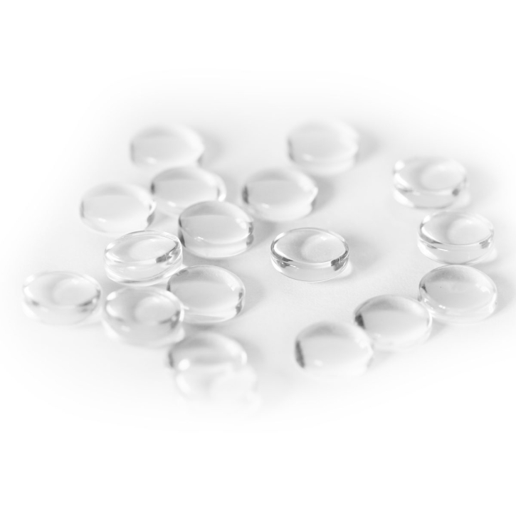 100 x Cabochon Glas Klebesteine 8-30mm