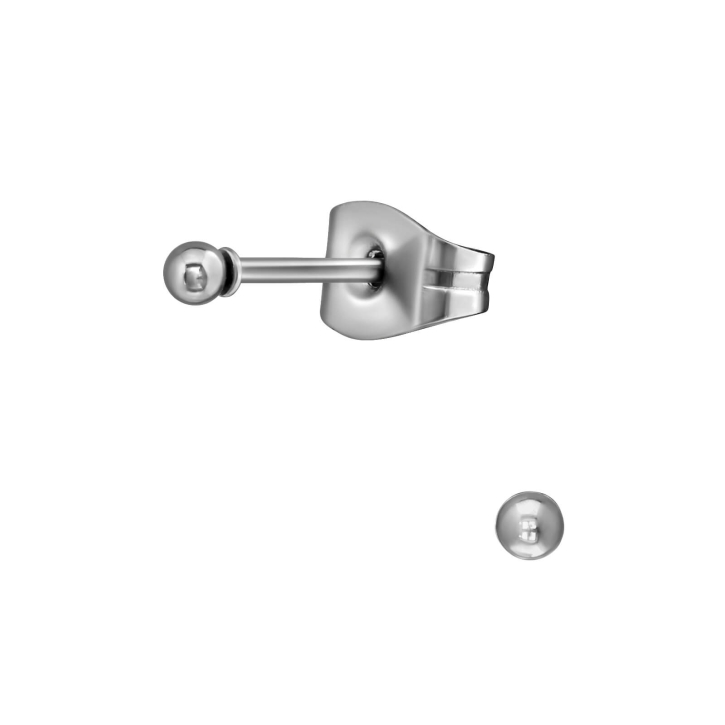 Ohrringe Ohrstecker 316L Chirurgenstahl mit Kugel 2mm