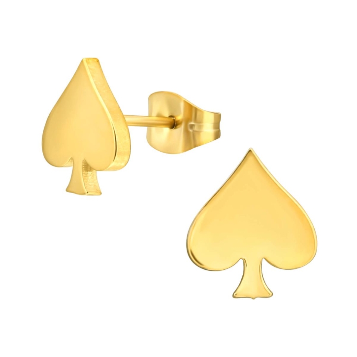 Ohrstecker 316L Chirurgenstahl Pik in gold