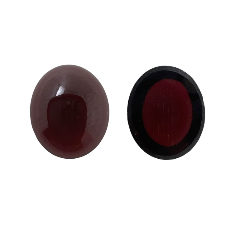 Cabochon Granat Klebstein oval 5-12mm