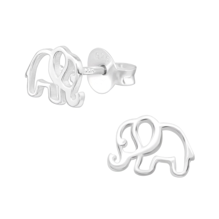 Kinder Ohrringe Ohrstecker 925 Sterling Silber mit Elefant