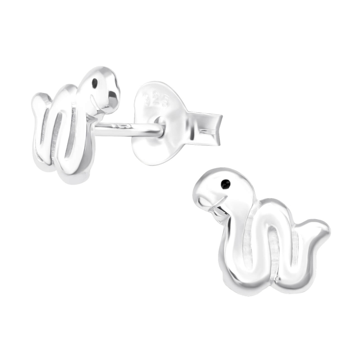 Kinder Ohrringe Ohrstecker 925 Sterling Silber mit Schlange