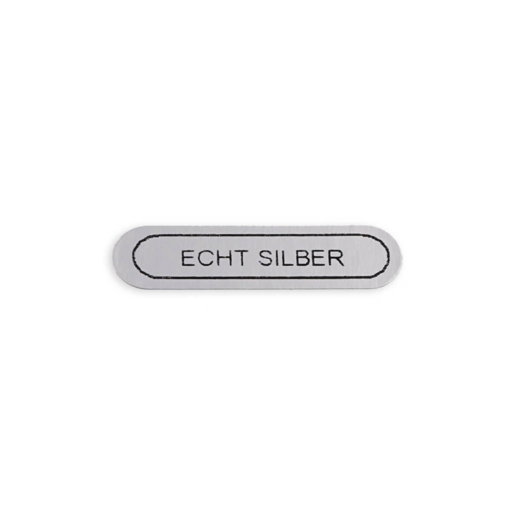 100 x Klebeetiketten Schmuck "Echt Silber"