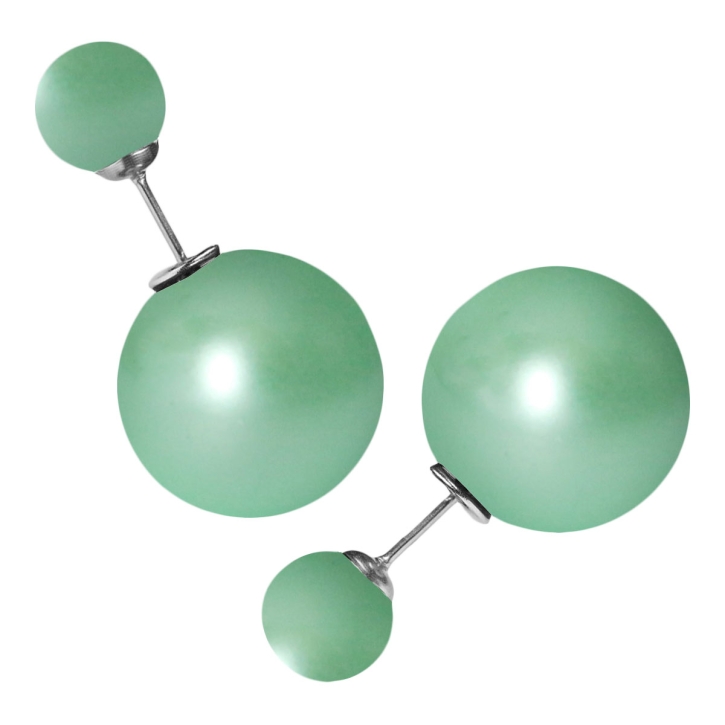 Chirurgenstahl Kugel Ohrstecker pastellfarben pastellgrün
