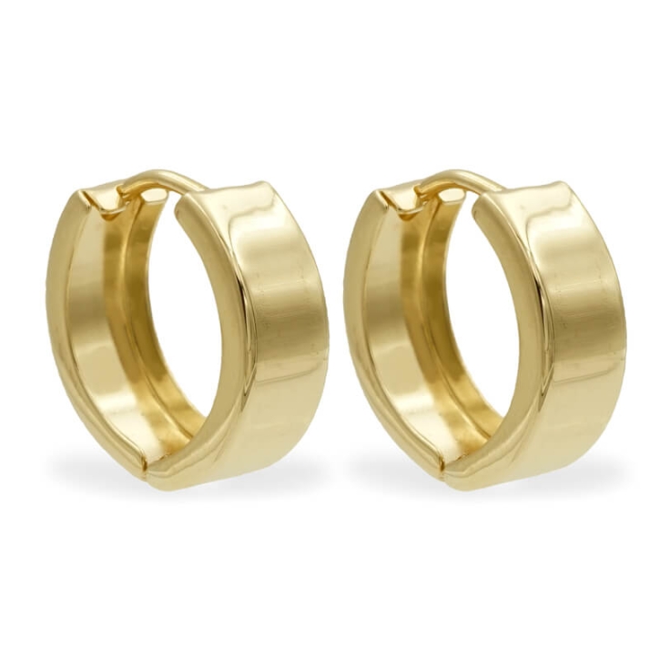 Klappcreolen 333 Gelbgold Ohrringe 13mm