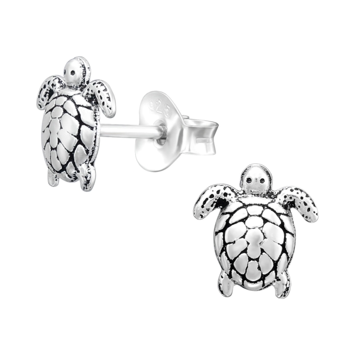 Ohrringe Ohrstecker Schildkröte 925 Sterling Silber