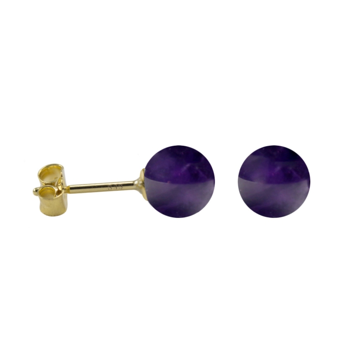 333 Gold Ohrstecker mit Amethyst