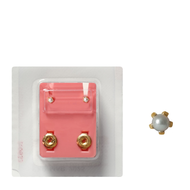 Erstohrstecker Chirurgenstahl vergoldet Sterile Ohrstecker mit Tiffany Perle