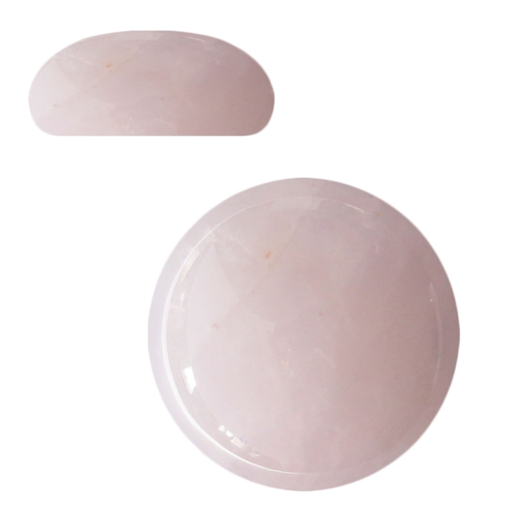 Rosenquarz Cabochon Klebstein 4mm