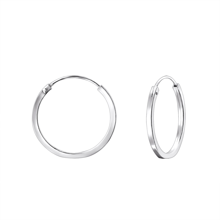 925 Sterling Silber Creolen Ohrringe 20mm