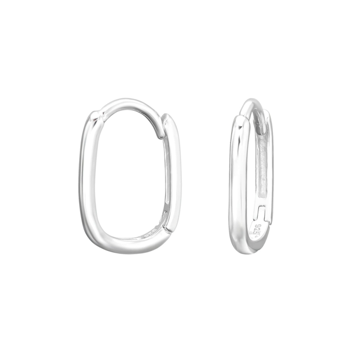 925 Sterling Silber Creolen Ohrringe