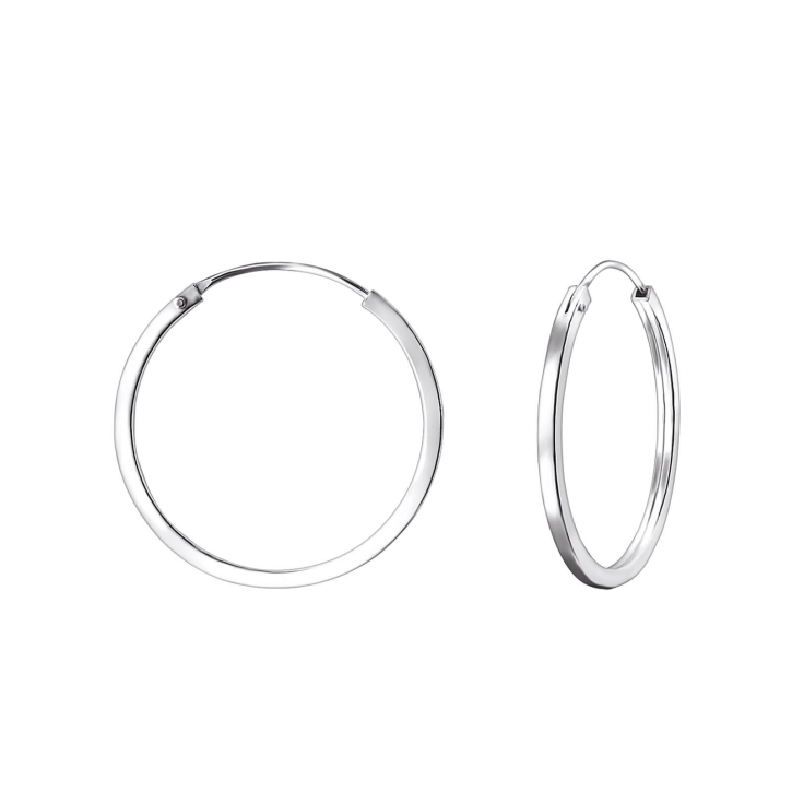 925 Sterling Silber Creolen Ohrringe 25mm