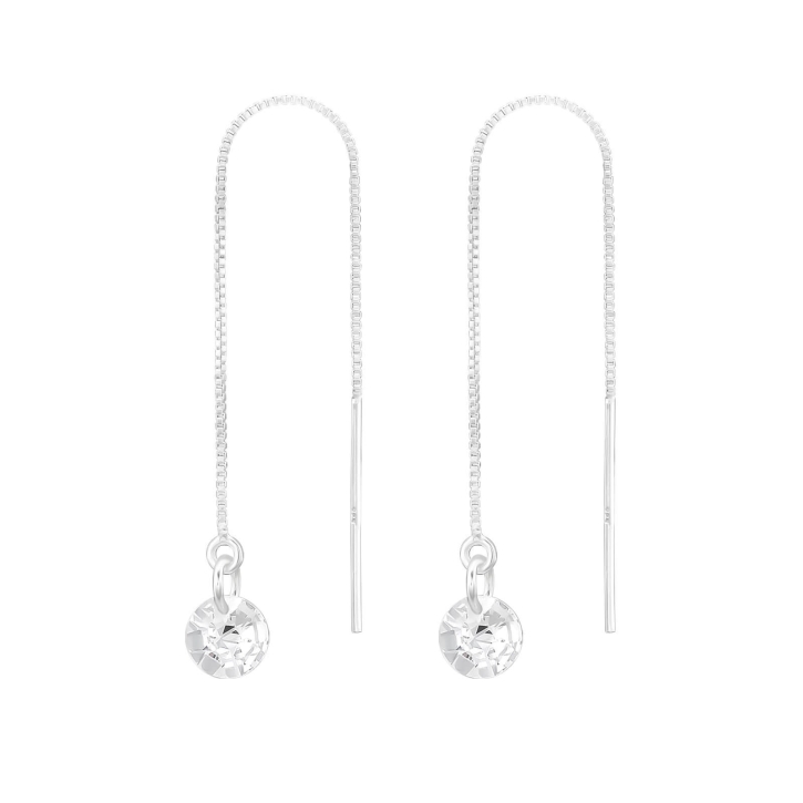 Ohrringe 925 Sterling Silber Durchzieher mit Zirkonia 5mm