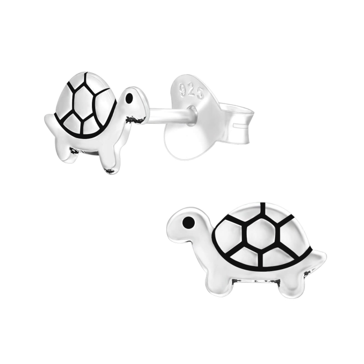 Schildkröten Ohrringe Ohrstecker 925 Sterling Silber