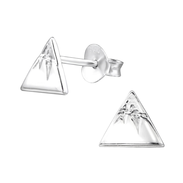 Ohrringe Ohrstecker 925 Sterling Silber mit Berg