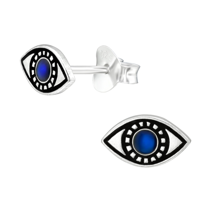 925 Sterling Silber Ohrstecker Evil Eye Türkisches Auge