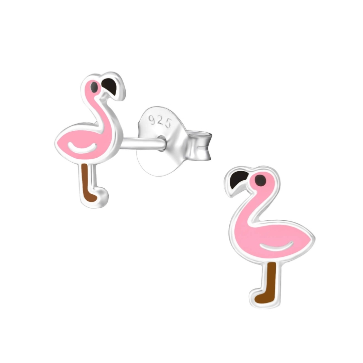 Ohrstecker 925 Sterling Silber mit Flamingo