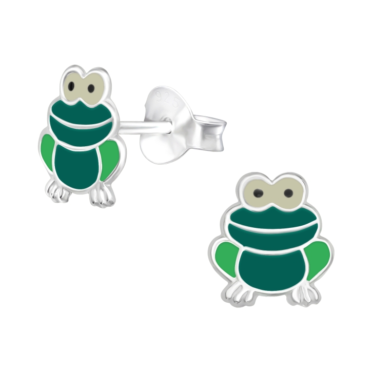 Ohrstecker 925 Sterling Silber mit Frosch