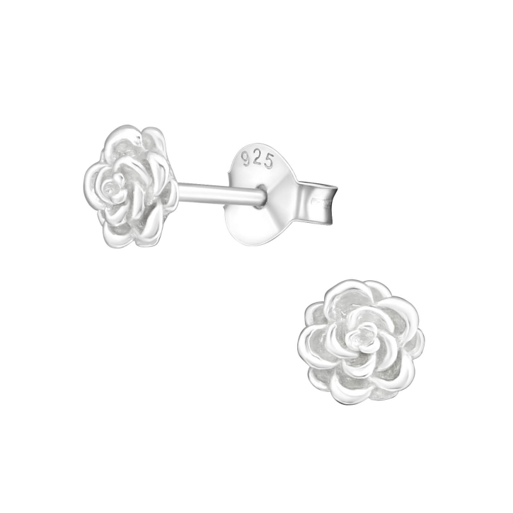 Ohrringe Ohrstecker 925 Sterling Silber mit Rose