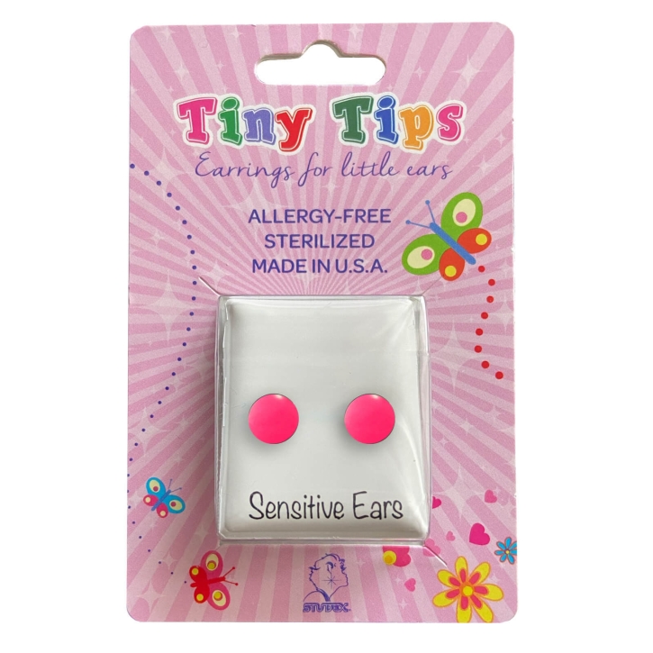 Studex Sensitive Tiny Tips Chirurgenstahl Ohrstecker mit Emaille in pink