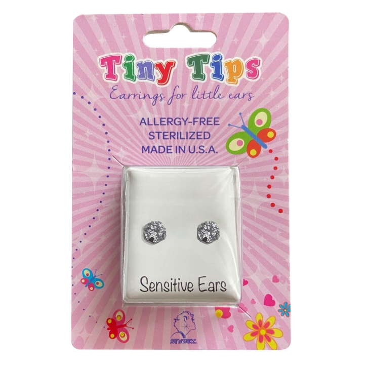 Studex Sensitive Tiny Tips Chirurgenstahl Ohrstecker Kinderohrringe mit Zirkonia 2-4mm