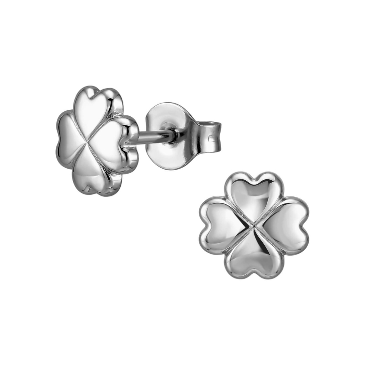 Titan Ohrringe Ohrstecker mit Kleeblatt