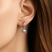 Creolen Ohrringe 925 Sterling Silber mit Elefant