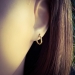 Ohrringe Set 925 Sterling Silber vergoldet Creolen 10-14 mm