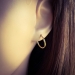 Ohrringe Set 925 Sterling Silber vergoldet Creolen 12-16 mm