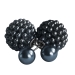 Modeschmuck Doppelperlen Ohrstecker mit kleinen Perlen