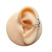 Ear Cuff Ohrringe 925 Sterling Silber Ohrklemme mit Eidechse