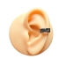 Ear Cuff 316L Chirurgenstahl geschwärzt mit keltischem Knotenmuster