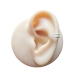 925 Sterling Silber vergoldete 2-linige Ohrmanschette Ear Cuff Ohrklemme