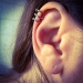 Ear Cuff Chirurgenstahl dreireihig mit Kugel