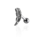 Helix Ohrpiercing Ohrstecker 925 Sterling Silber mit Feder