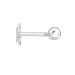 Tragus Helix Ohrpiercing 925 Sterling Silber mit Stern