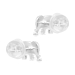 Kinder Ohrringe Ohrstecker 925 Sterling Silber Elefant mit lila Sattel