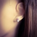 Kinder Ohrringe Ohrstecker 925 Sterling Silber Qualle mit Kristallen