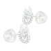 Kinder Ohrringe Ohrstecker 925 Sterling Silber Rentier mit Zirkoniasteinen