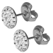 Kristalliner Chirurgenstahl Ohrstecker in transparent Studex Sensitive