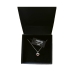 MARTIN1985 Hochwertige 925 Sterling Silber Halskette 45cm Rotes Zirkonia-Herz Damen mit Geschenkverpackung