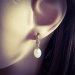 925 Sterling Silber Ohrhaken Ohrhänger vergoldet Ohrringe mit Zirkonia und Süßwasserzuchtperle