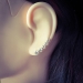 Ear Climber 925 Sterling Silber mit Zirkonia-Segmenten Ohrstecker Ohrklemme