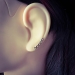 Ear Climber 925 Sterling Silber mit Dreiecken Ohrstecker Ohrklemme