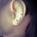 Zweig-Ear Climber 925 Sterling Silber mit Kristallen Ohrstecker Ohrklemme