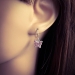 Ohrhaken Ohrringe 925 Sterling Silber Schmetterling in verschiedenen Farben