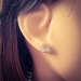 925 Sterling Silber Ohrstecker Dreifacher Schmetterling
